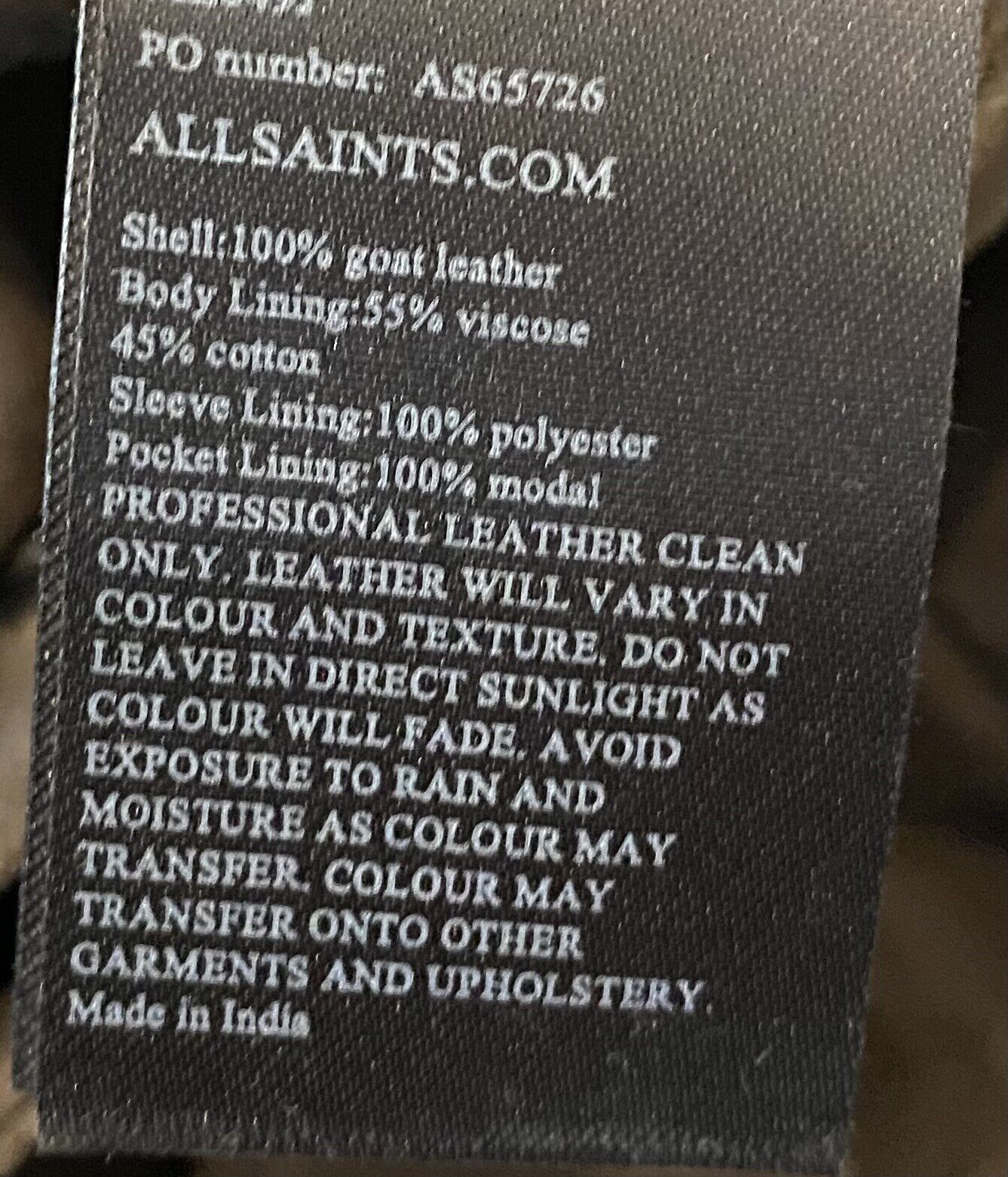 Allsaints Soft Leather Jacket L Retail $725 Price $320 Khaki Green