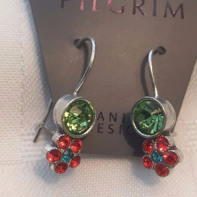 Pilgrim Jewelry Swarovski Crystal  Sterling silver Plated  Earrings $12.99