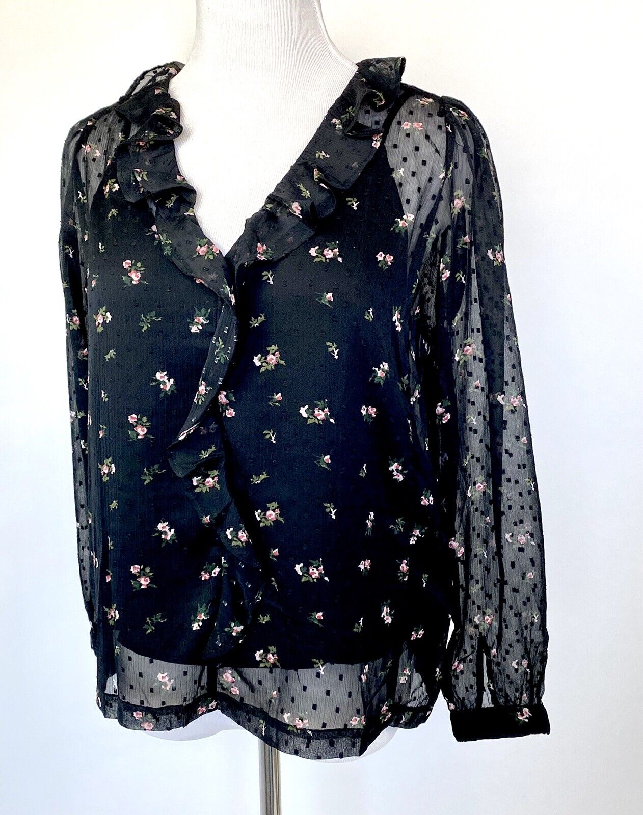 AllSaints Ari Aster 2 Pc Ruffle Top NWT Retail $150 Price $68 Size 6 All Saints