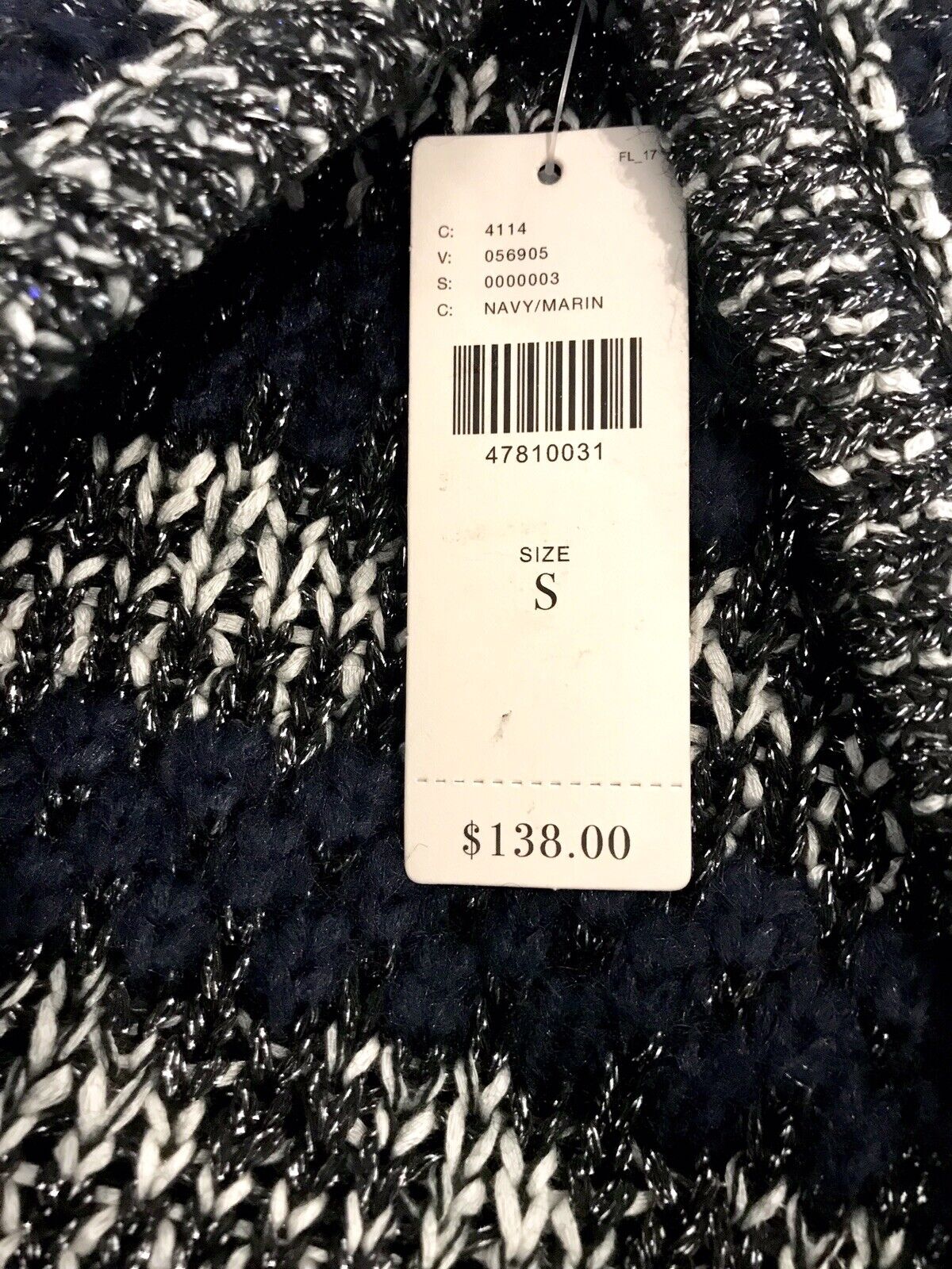 MOTH Anthropologie Navy Cardigan Sweater Jacket Size S Retail $138 Price $69