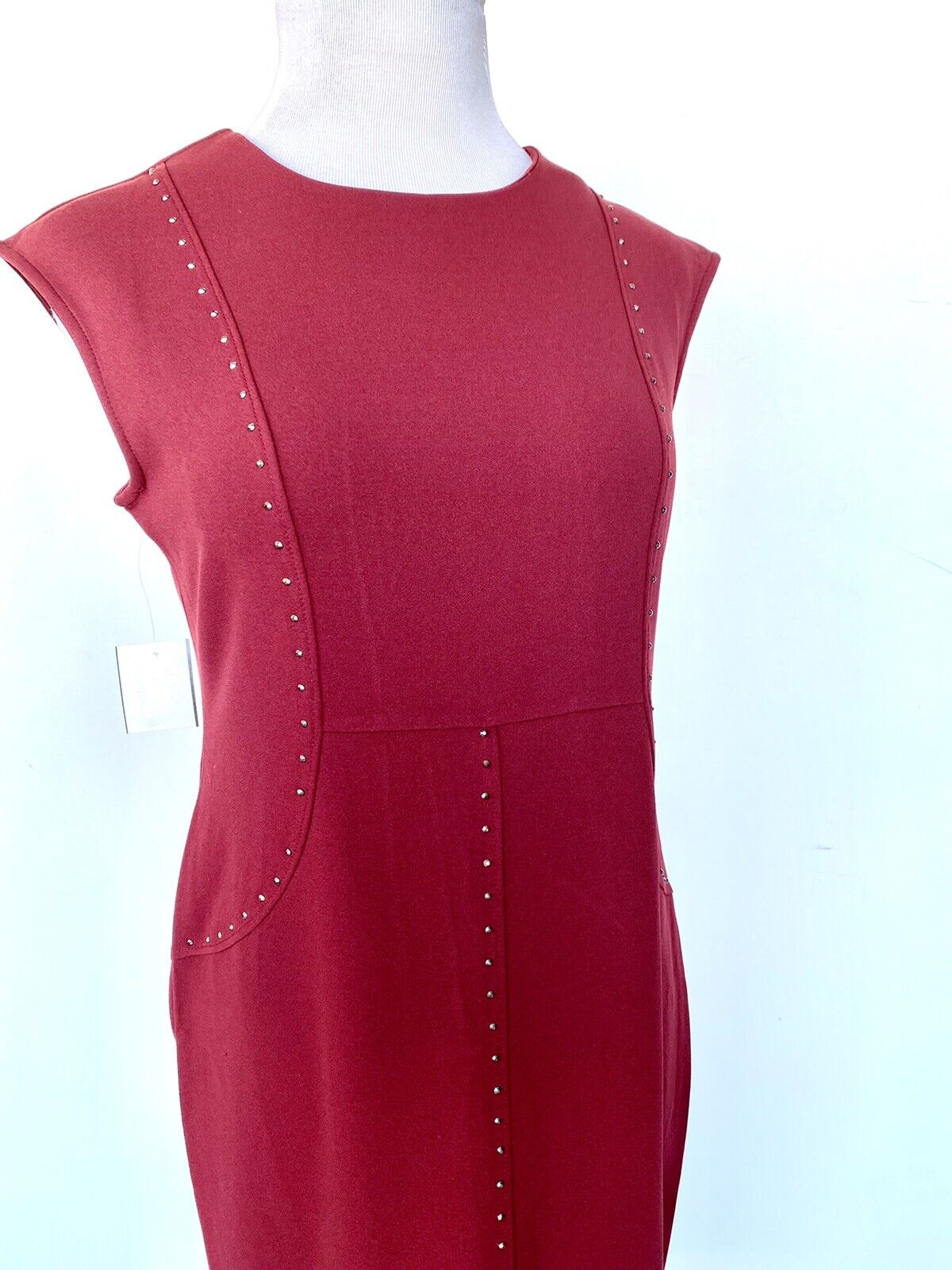 Spense studded knee length dress rust size 8 Retail 79.99 Price $49.99 NEW