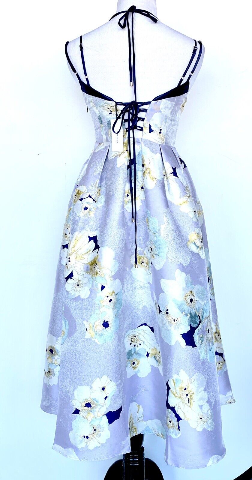 Karen Millen jacquard midi Prom cocktail dress US 2 Retail $308 Price $169