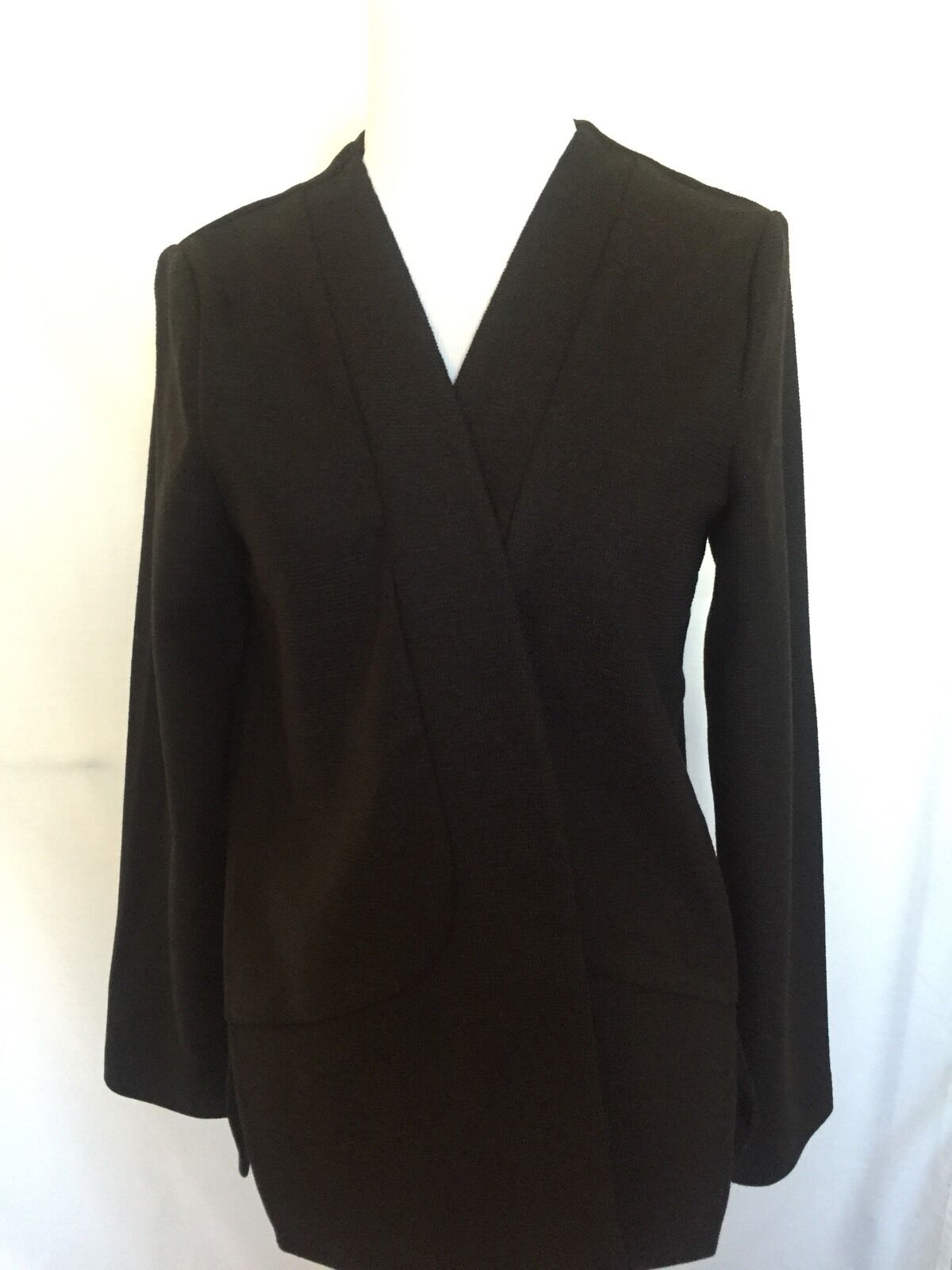 TAVI Black Open Formal Or Casual Jacket Woven Fabric NWOT SIZE S. PRICE $26