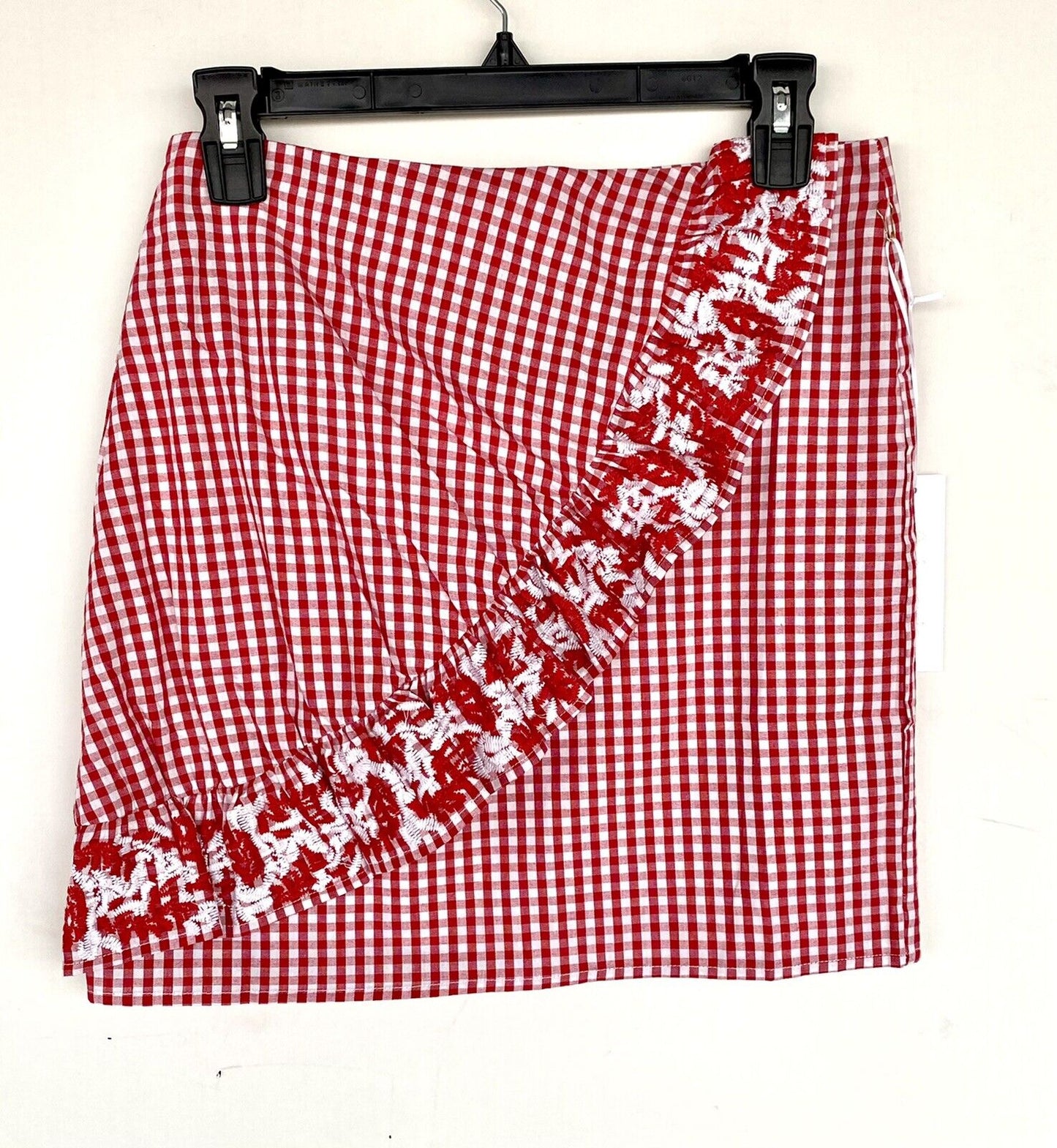 J Marie embroidered Maddie check skirt size XS Retail $70 Price $35 NWT
