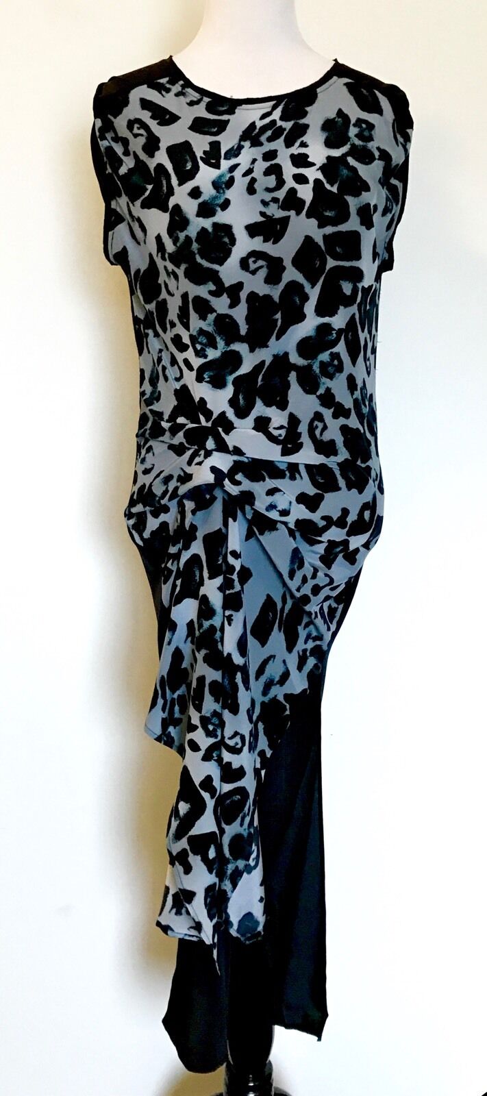 Allsaints Silk Riviera Leo Dress NWT Size 4 Retail $360 Price $108