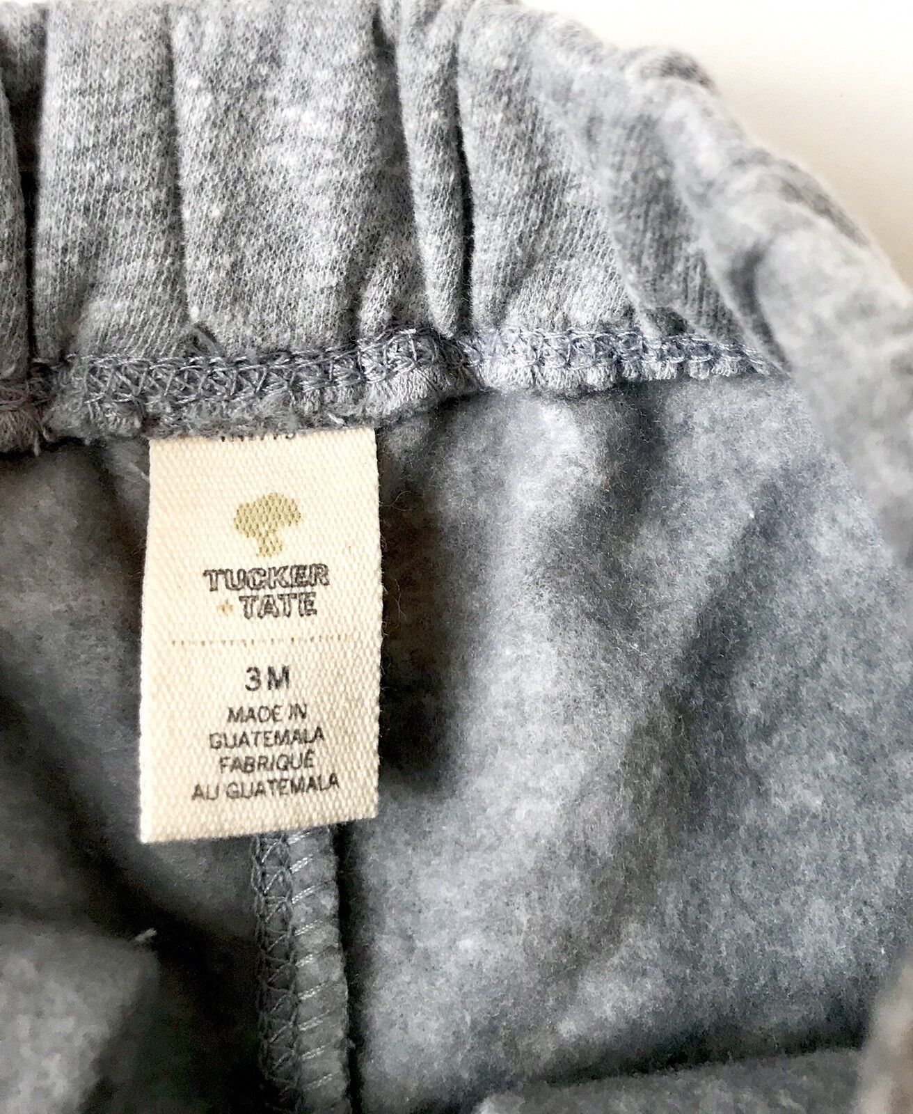 Tucker + Tate Varsity Soft Grey Joggers NWT Retails $25 Price $11.50 3 M