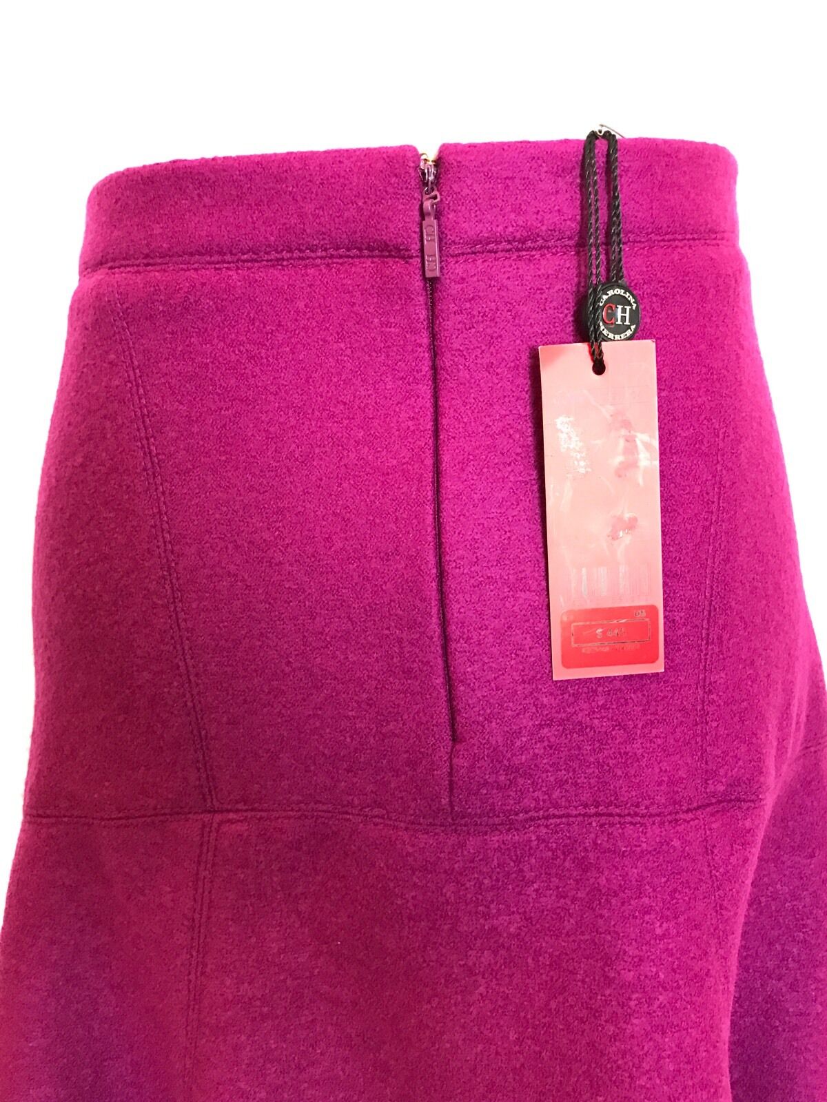 Carolina Herrera  Wool Purple Skirt NWT Retail $445 Price $170 Size 2
