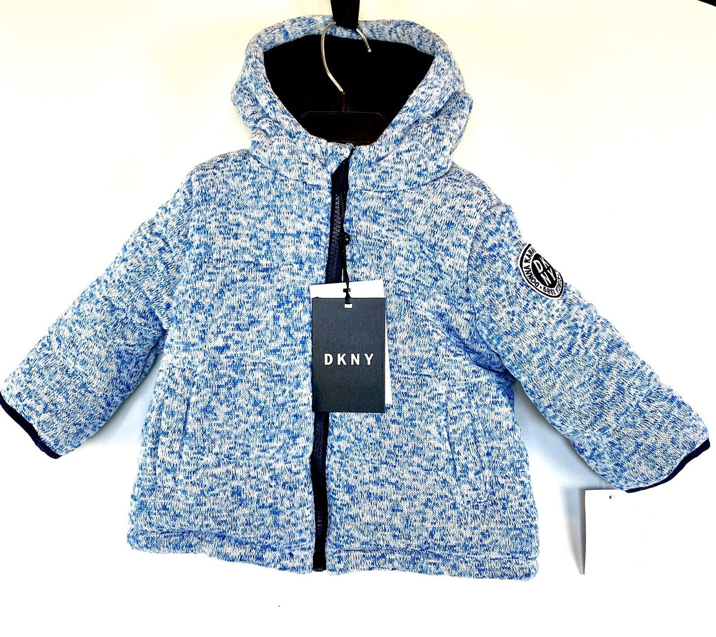 DKNY Baby Hooded Coat Blue. Age 12 M Retail $75 Price $45 NWT