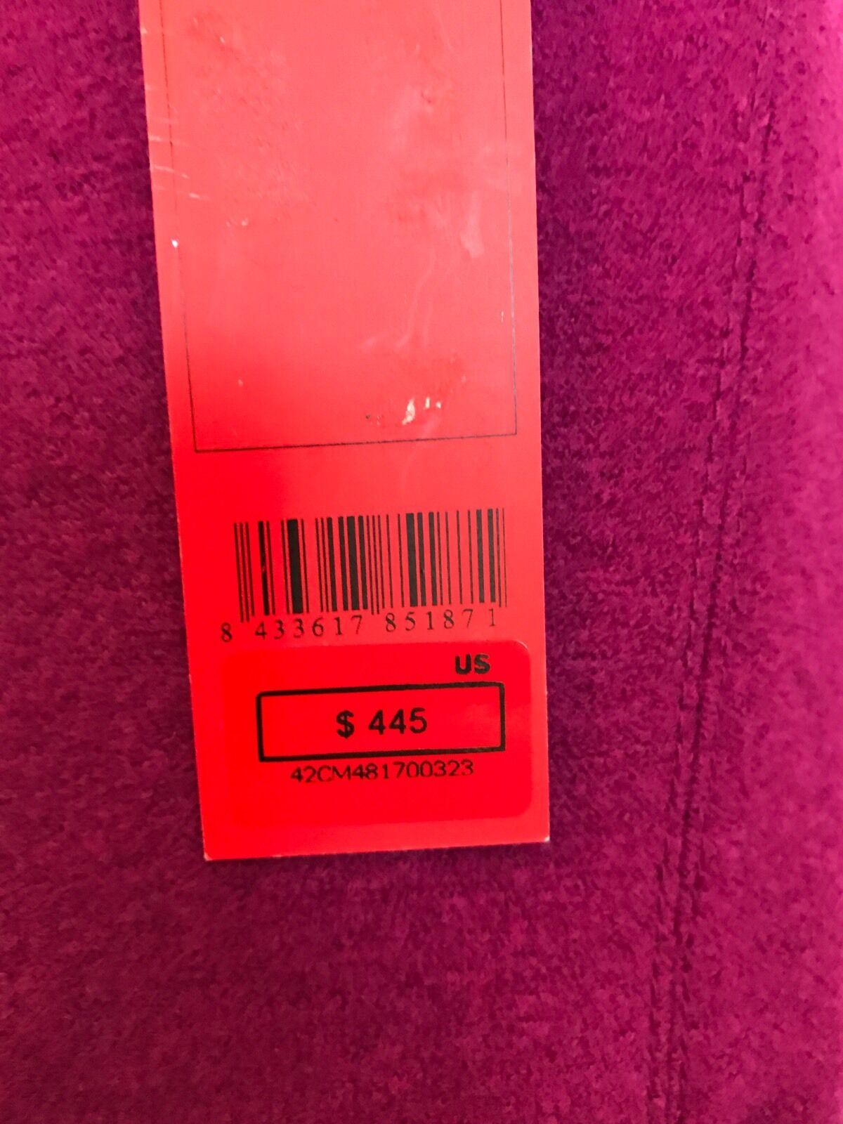 Carolina Herrera  Wool Purple Skirt NWT Retail $445 Price $170 Size 4