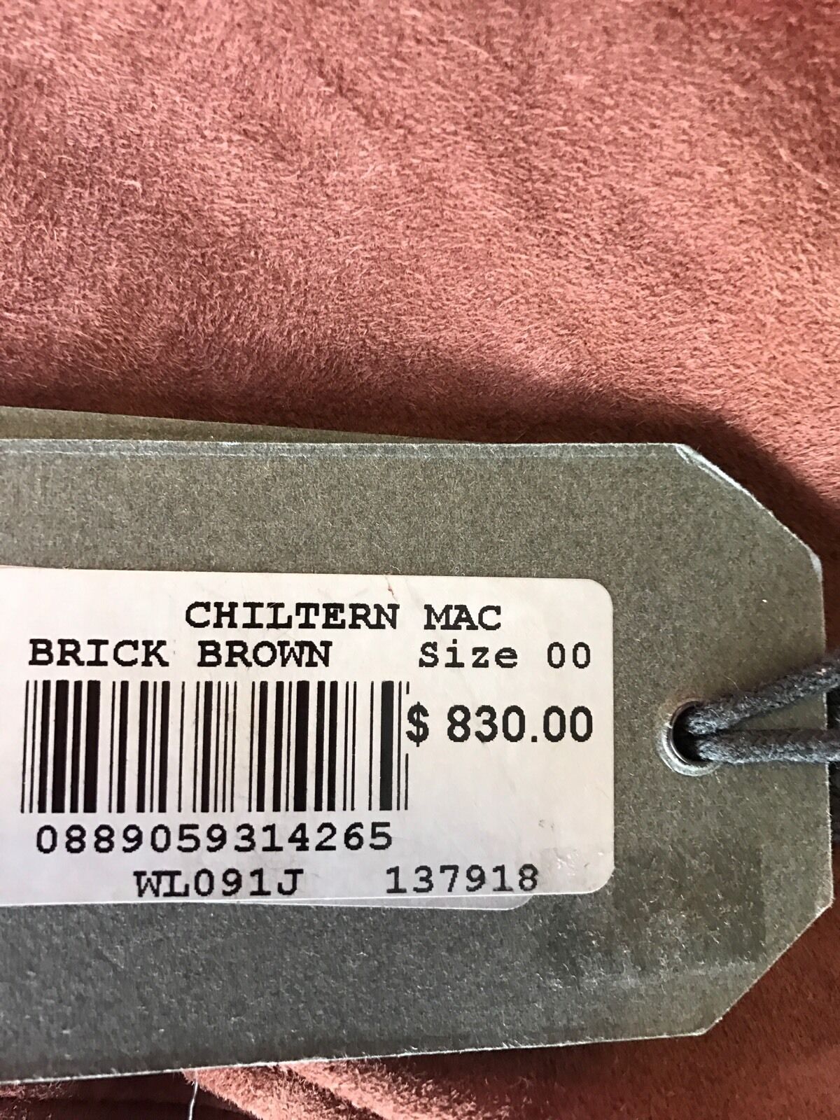 AllSaints Chiltern Brick Brown Leather Coat. NWT Retail $830 Price $455 Size 00