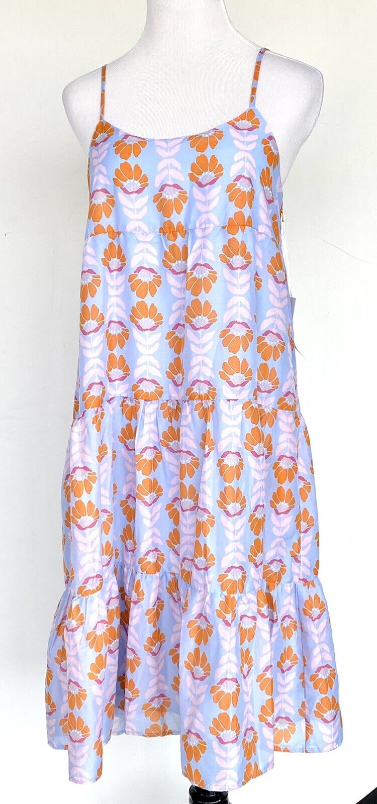 J Marie The Violet Tiered Midi Dress size S Retail $118 Price $66 NWT