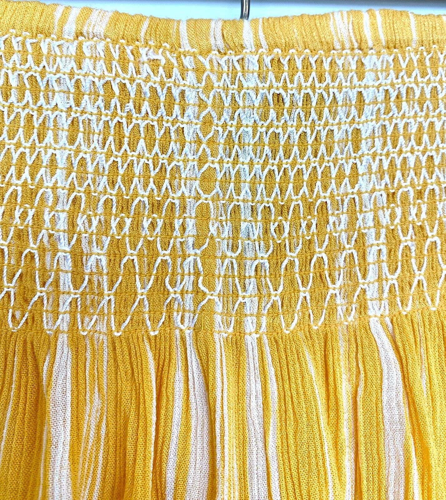NEW Aqua Smocked Elasticated Waist Shorts Crochet Hem S Retail $58 Price $28 NWT