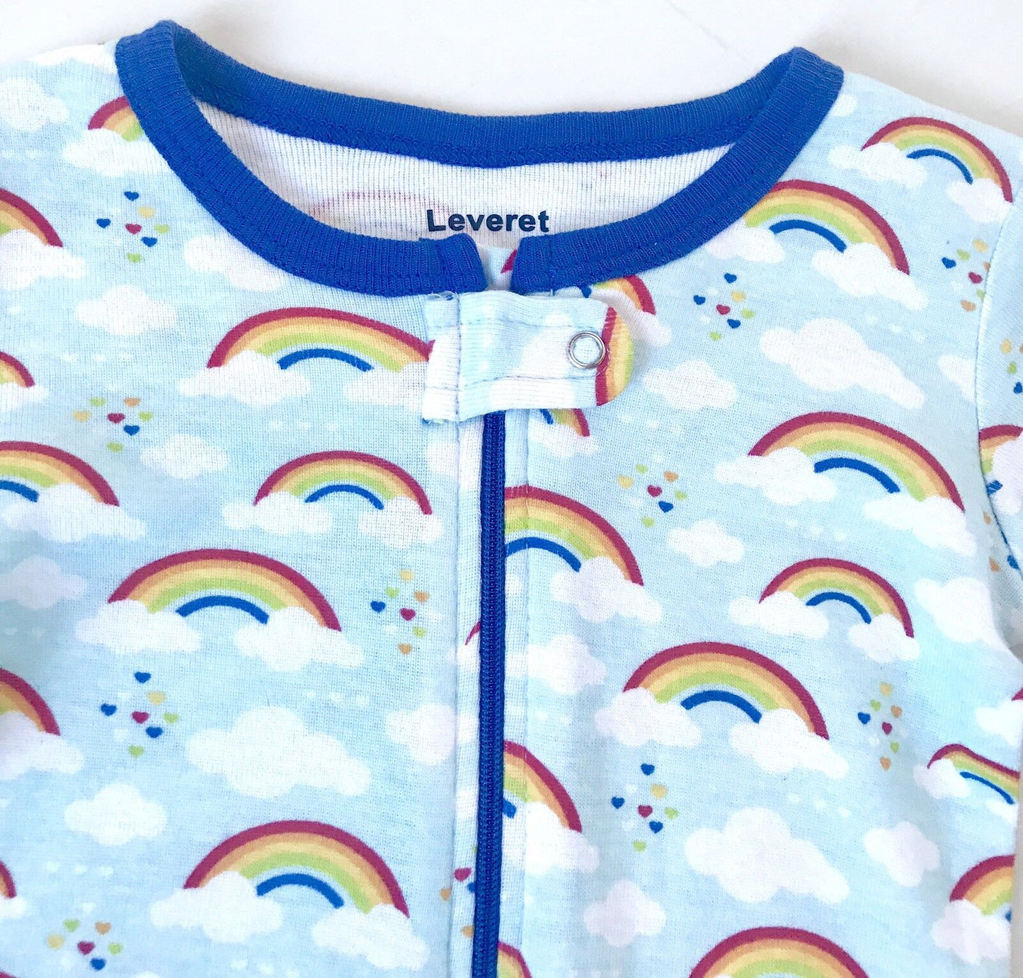 Leveret Rainbow Footed Sleepsuit 12-18 M Retails $19.99 Price $15.95 NWT