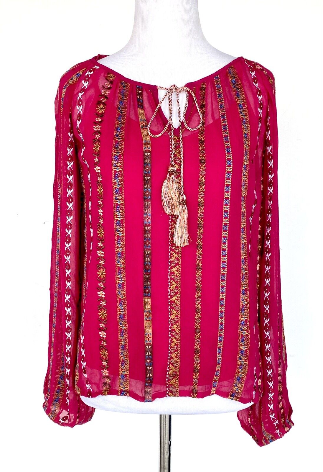 Sundance Treasurable Tunic Blouse. Retails $168 Price $69 NWT Size PXXS