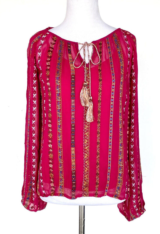 Sundance Treasurable Tunic Blouse. Retails $168 Price $69 NWT Size PXXS