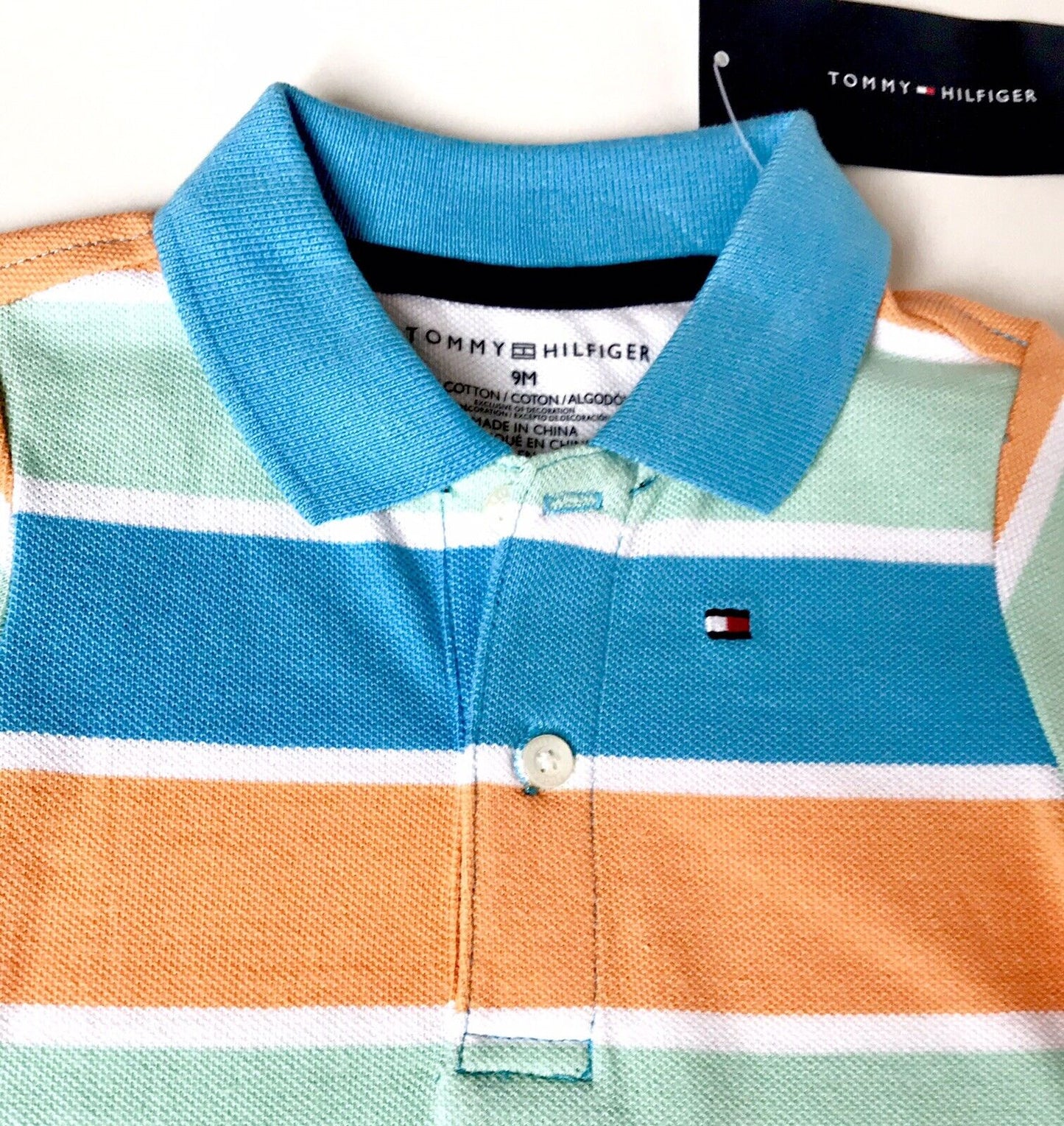 Tommy Hilfiger Stripe Polo Bodysuit. Retails $27.50 Price $15.50 NWT