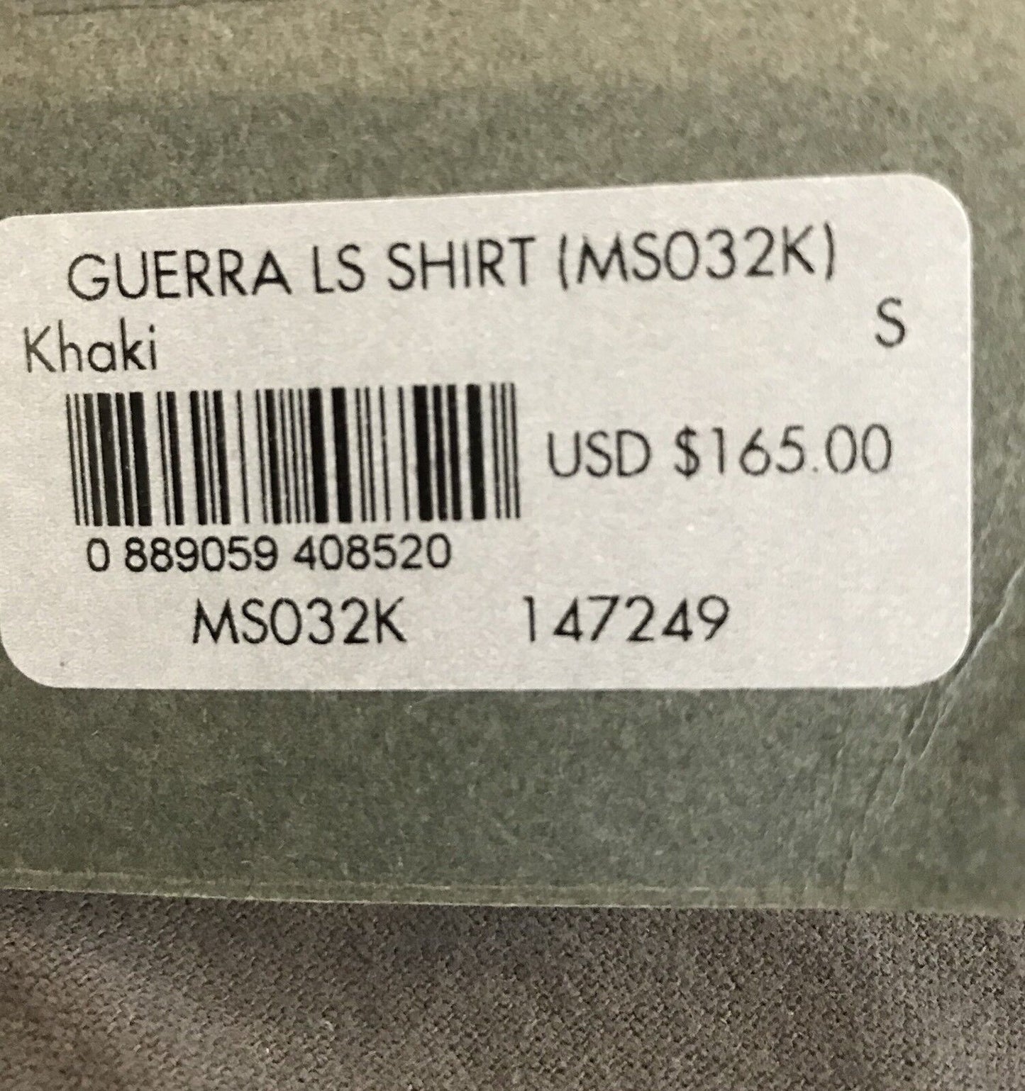 AllSaints Guerra LS Shirt  Khaki Retail $165 NWT Price $76 All Saints Size S