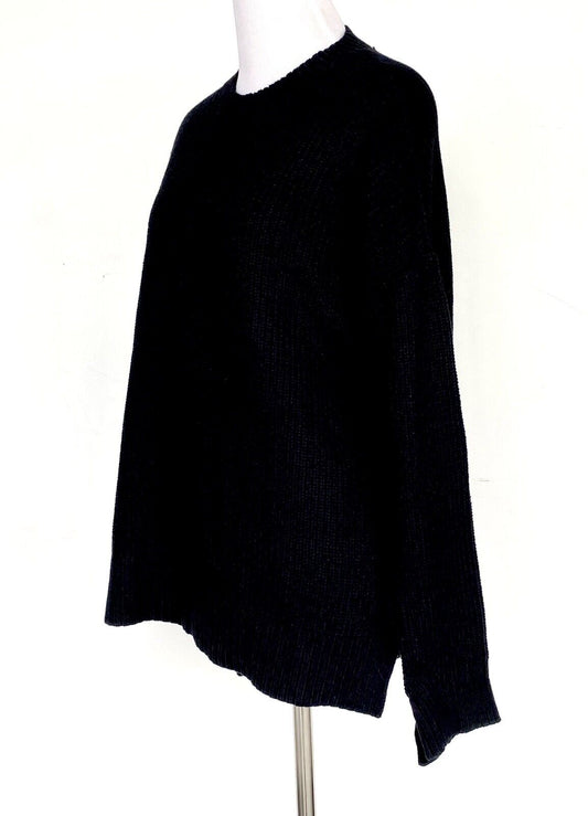 BCBG MaxAzria Black Oversized Rib Knit Sweater Retail $178 Price $59 Size XS NWT