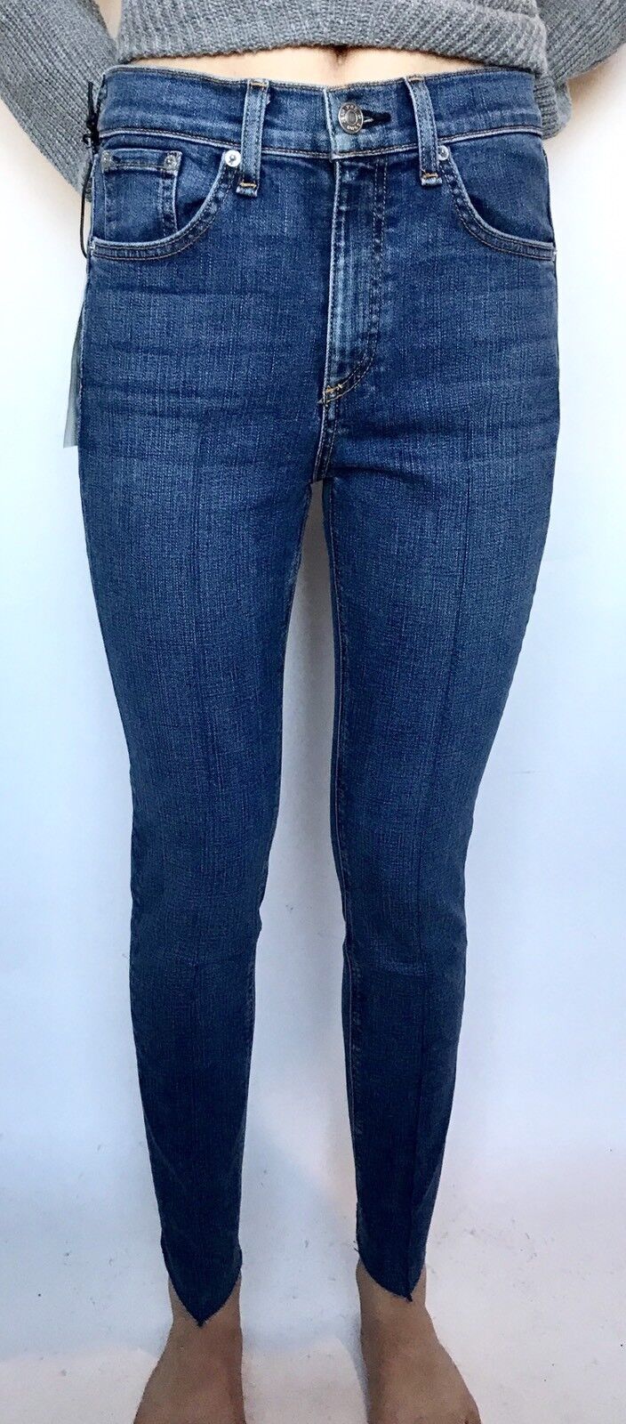 Rag & Bone Manson High Rise Skinny Jean Sz 25 Retail $225 Price $99  NWT