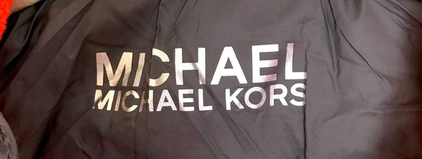 Michael Kors Grey & Orange Puffa Jacket NWT Retail $135 Price $49 Age 3