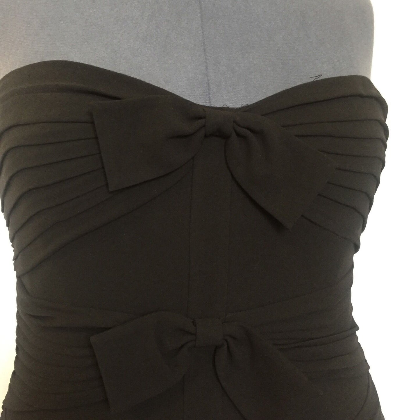BCBG Max Azria Black Corset Stretch Formal Dress.12 NWT Retail $378 Price $ 89