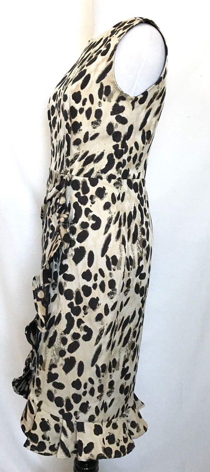 Carolina Herrera Animal Print Ruffle Dress. Retails $860 NWT Price $369 Size 2
