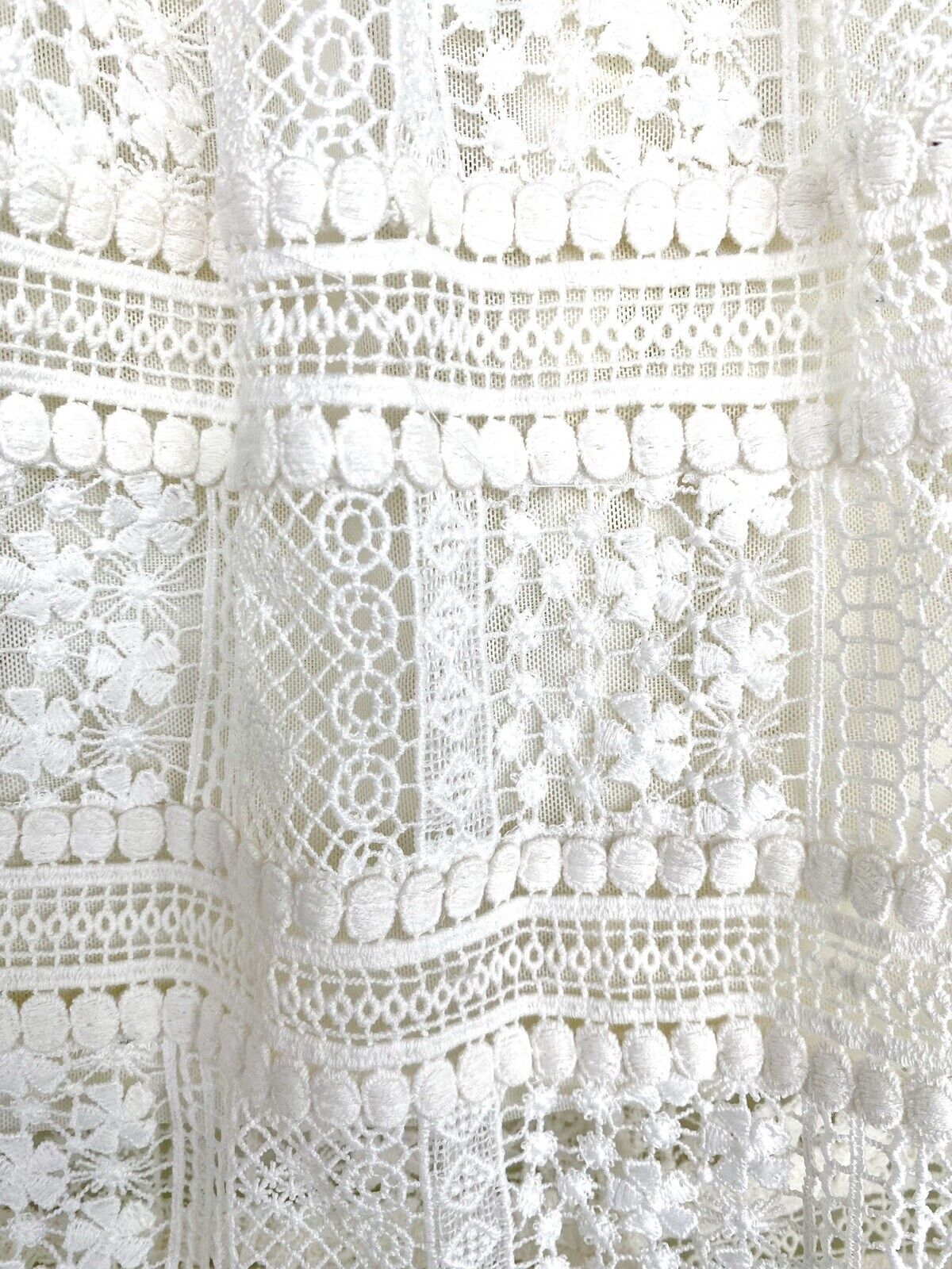 AllSaints Rowan Chalk Crochet Lace Skirt NWT Size 6 Retails $268 Price $119 NWT