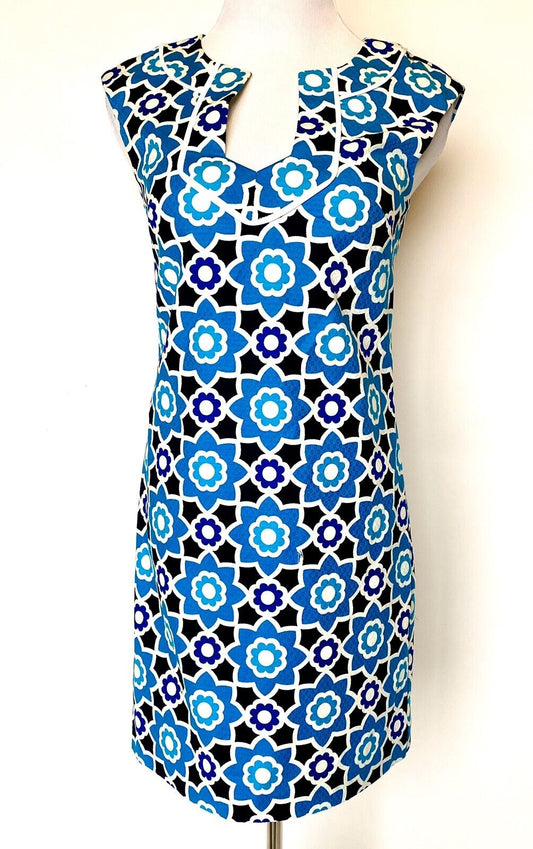 Trina Turk Sleeveless Moroccan Print Tunic Dress Retail $298 Price $108 Sz 2