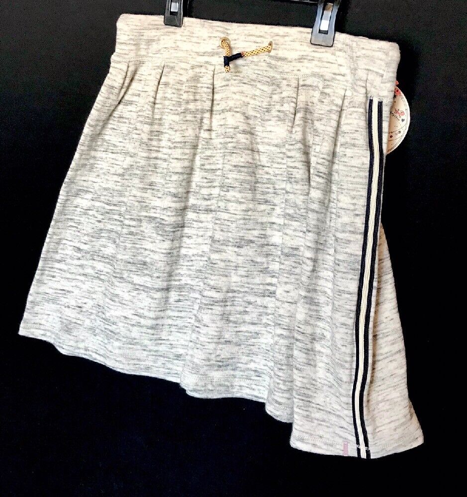 Scotch R'Belle Soft Gray & Cream  Short Skirt NWT Age 14 Price $29