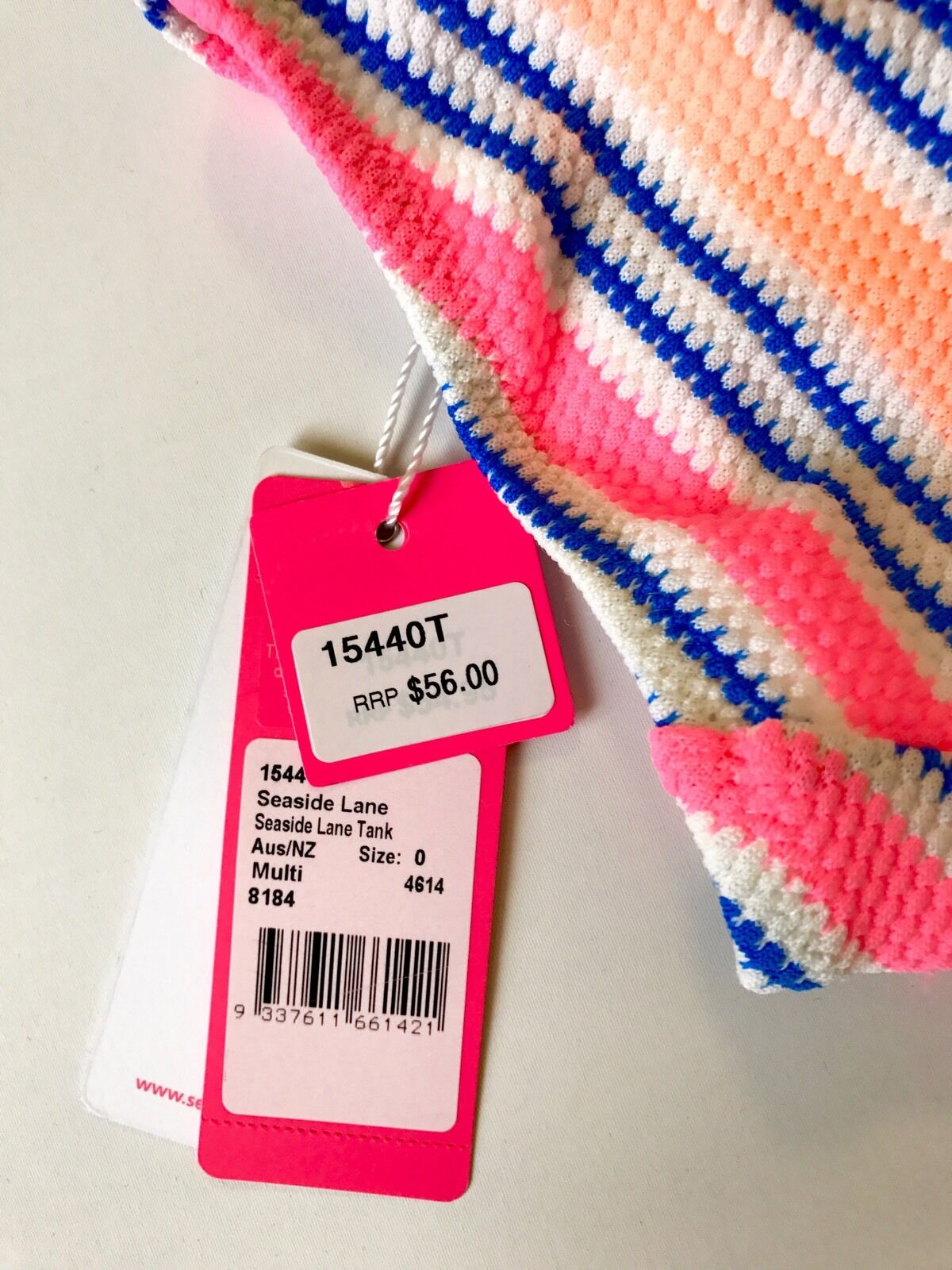 Seafolly Seaside Lane Weave Swimsuit 6-12 Months NWT Retails $56 Price $24