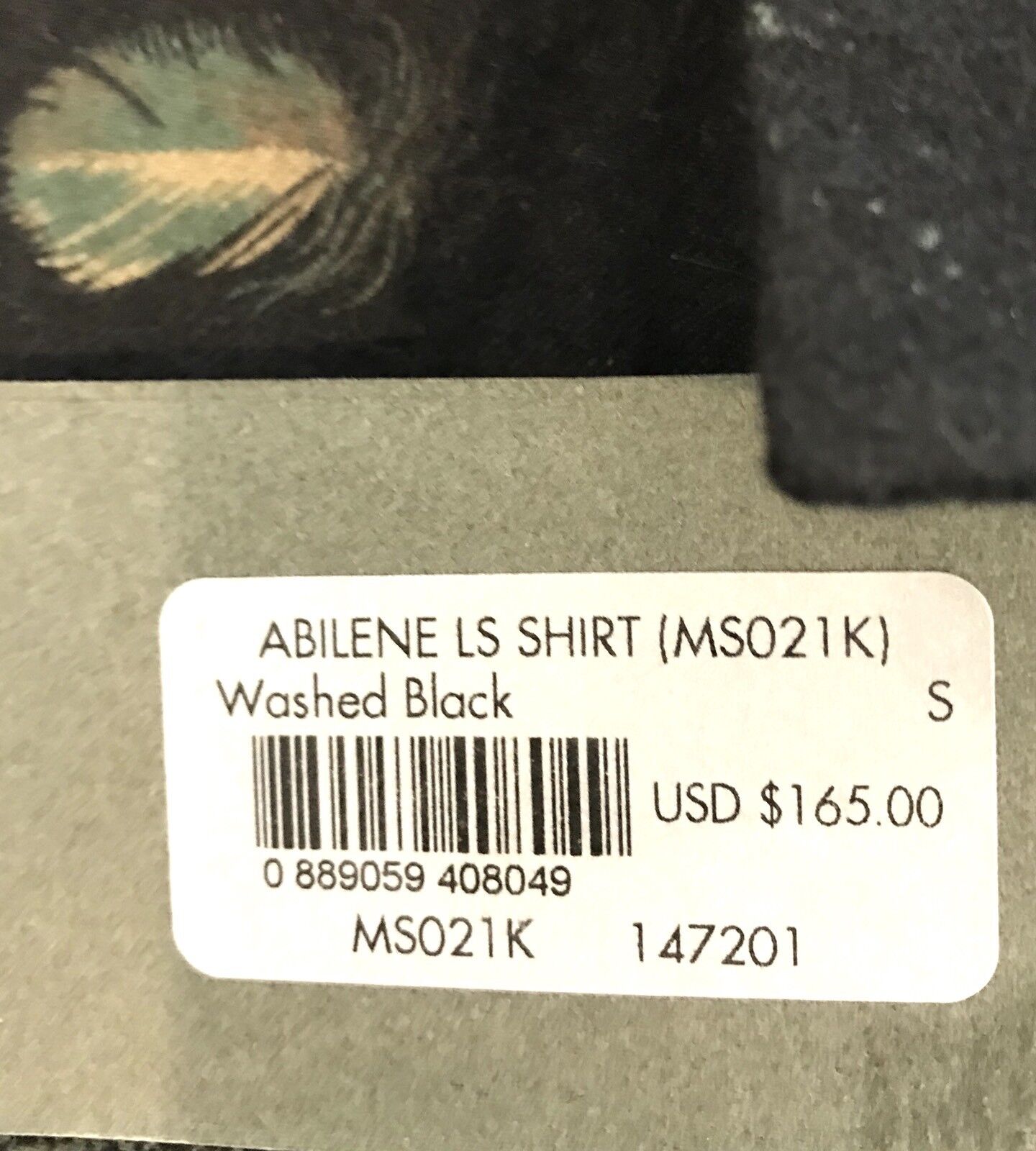 AllSaints Washed Black Abilene LS Shirt  Retail $165 NWT Price $79 All Saints S