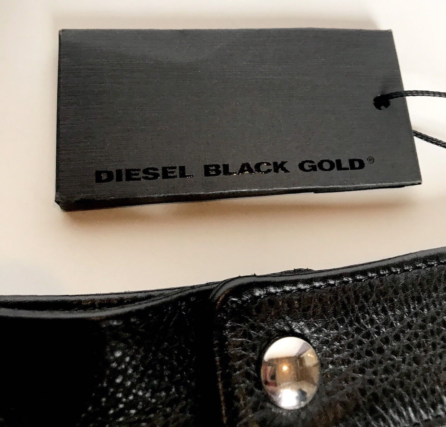 Diesel Black Gold Label Leather Lace Up Skirt 40 US 4 Retail $750 Price $299 NWT