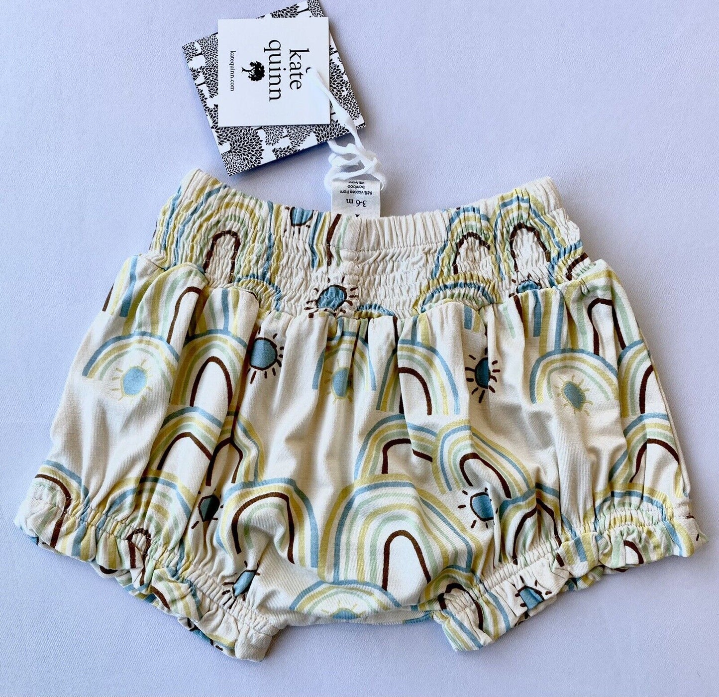 Kate Quinn Soft Bamboo Smocked Ruffle Bloomer Retail $24Price $17 12-18M
