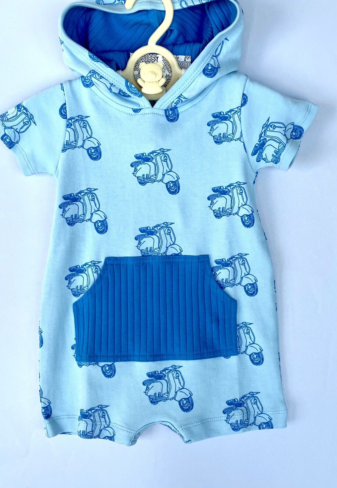 Kate Quinn Organic Cotton Hoodie Shortie Romper Retail $42 Price $32 12-18 Month