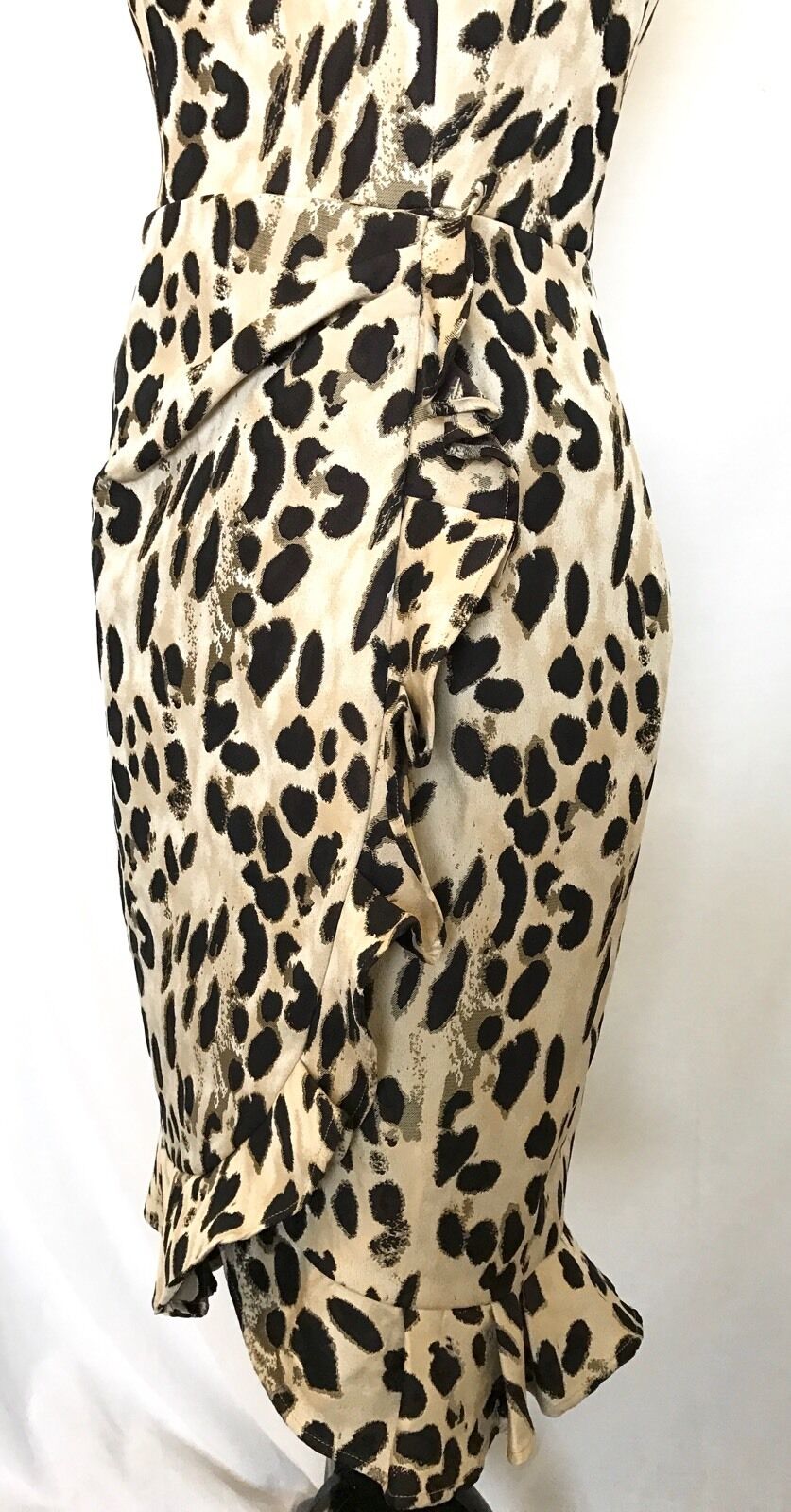 Carolina Herrera Animal Print Ruffle Dress. Retails $860 NWT Price $369 Size 2