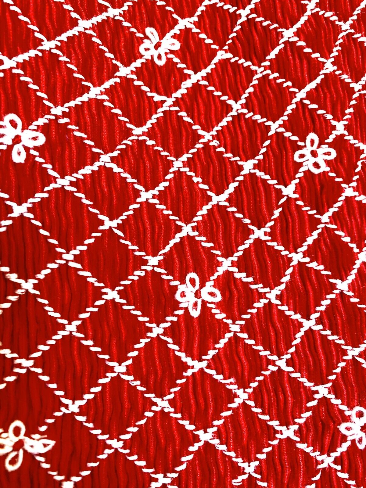 Sorbet Full Skirt Baby Cord Smocked  Red Dress. NWT Age 8 Retails $99 Price $35