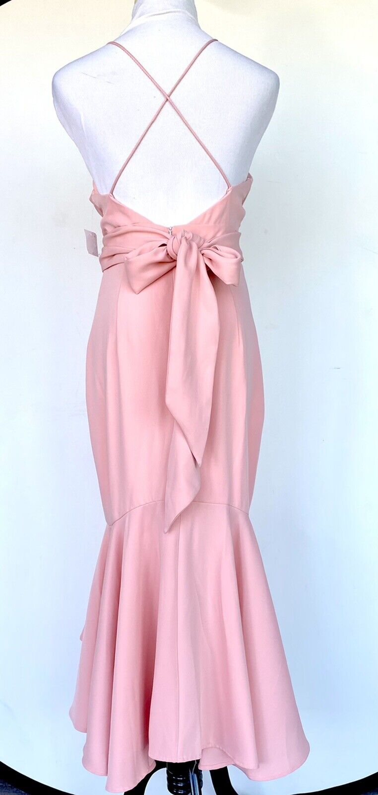 JARLO  Melrose Pink Cocktail Bridesmaid Midi Dress Retail $185 Price $79 NWTSZ 6