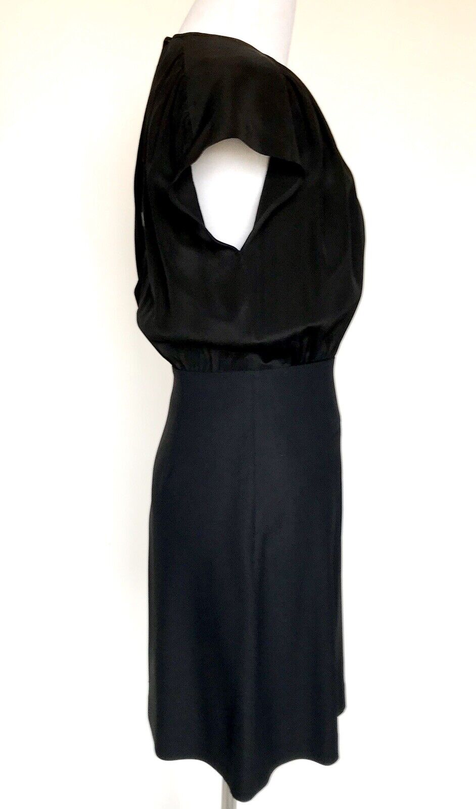 Miu Miu Black Silk Top Black Dress NWT Size IT 38 US 2 NEW Price $843