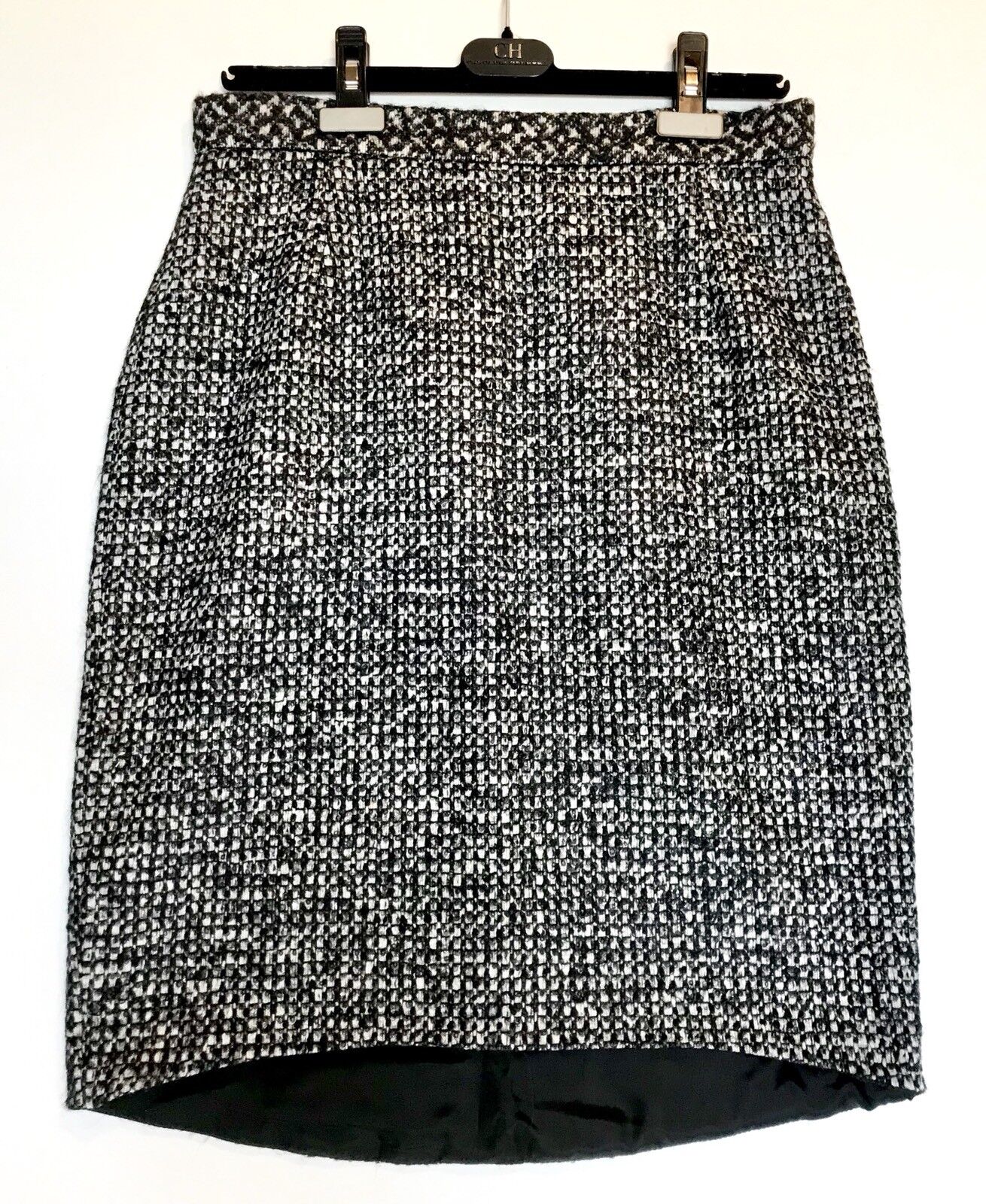 Carolina Herrera Tweed Wool Alpaca Mohair Skirt NWT Retail $385 Price $195 Sz 8