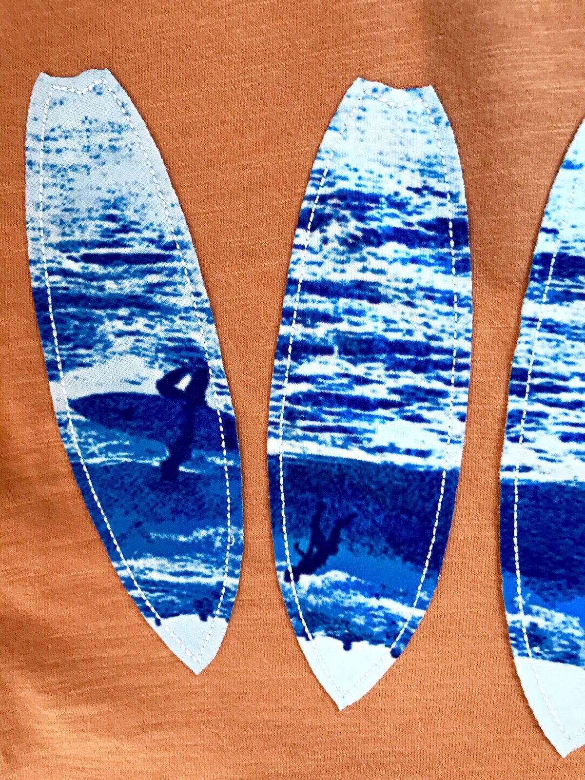 Tucker + Tate Burnt Orange Surfboard Appliqué Tee NWT Retail $22 Price $13.20 6M