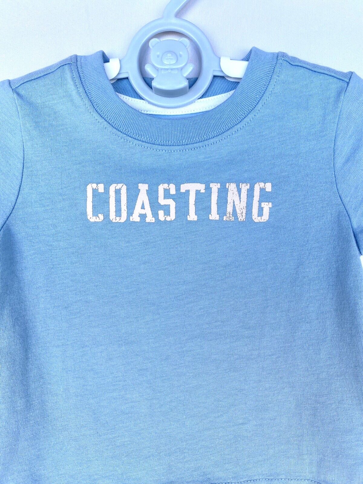 Janie And Jack Coasting Blue Tee Shirt Soft 6-12 M Retail $29 Price $21.50 NEW