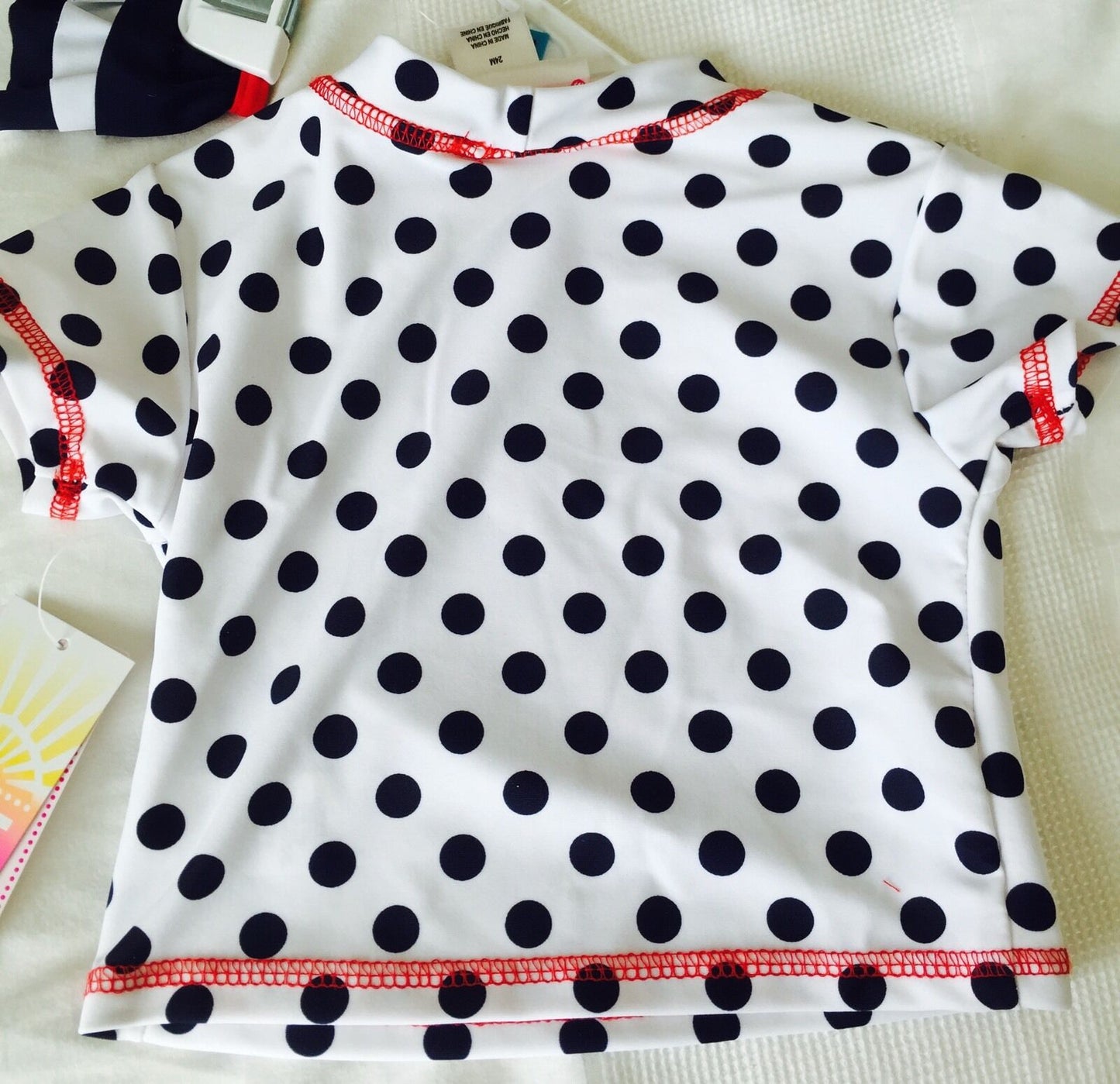 Flapdoodles Swimsuit 2 Piece Rash guard Bikini. 24 Months.NWT Retails $30