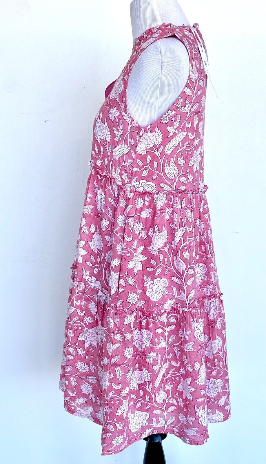 J Marie Emilia Rose ruffle tier dress size M Retail $140 Price $70 pink