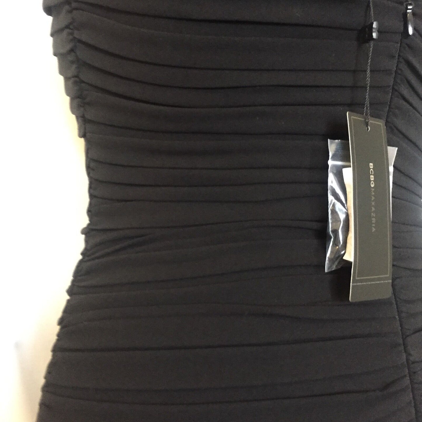 BCBG Max Azria Black Corset Stretch Formal Dress.12 NWT Retail $378 Price $ 89