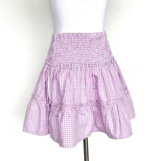 J Marie The Julia Skort size M Retail $70 Price $49 NWT smocked tiered gingham