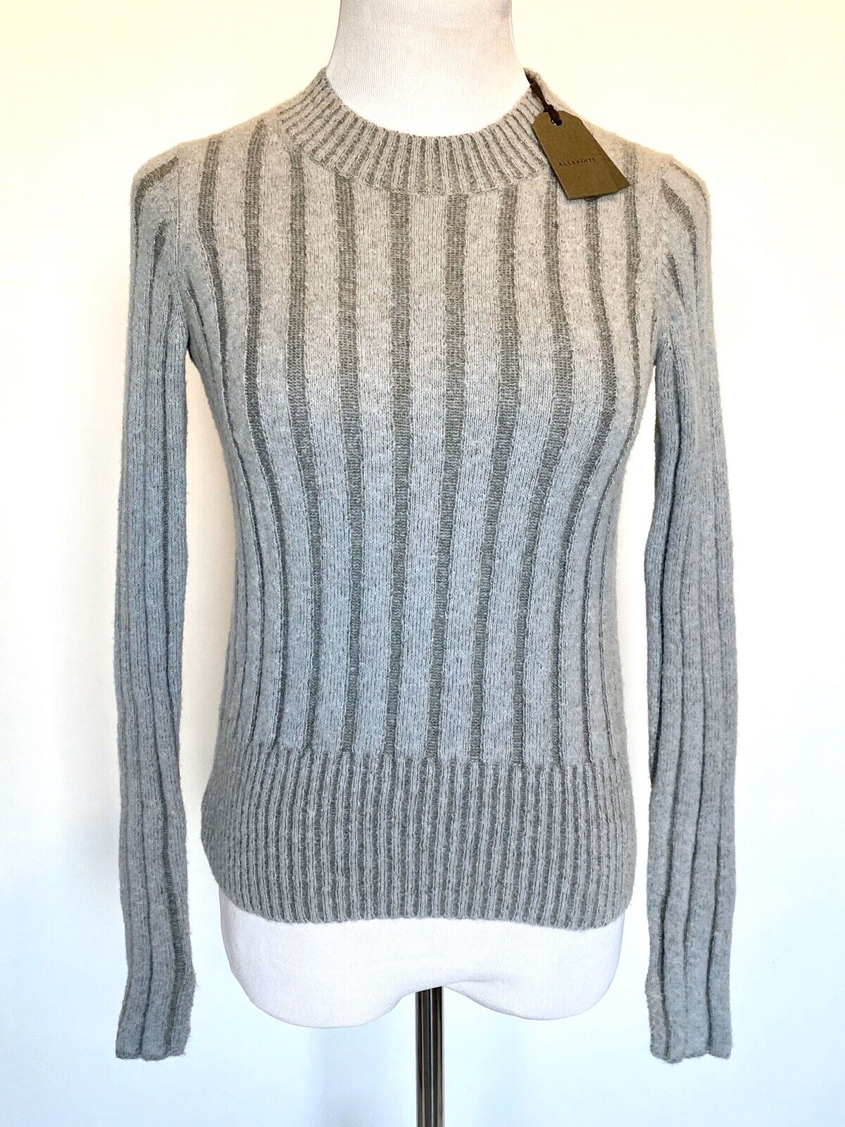 AllSaints Frisbee Jumper Mohair Mix NWT Retail $230 Price $98 Size XS All Saints
