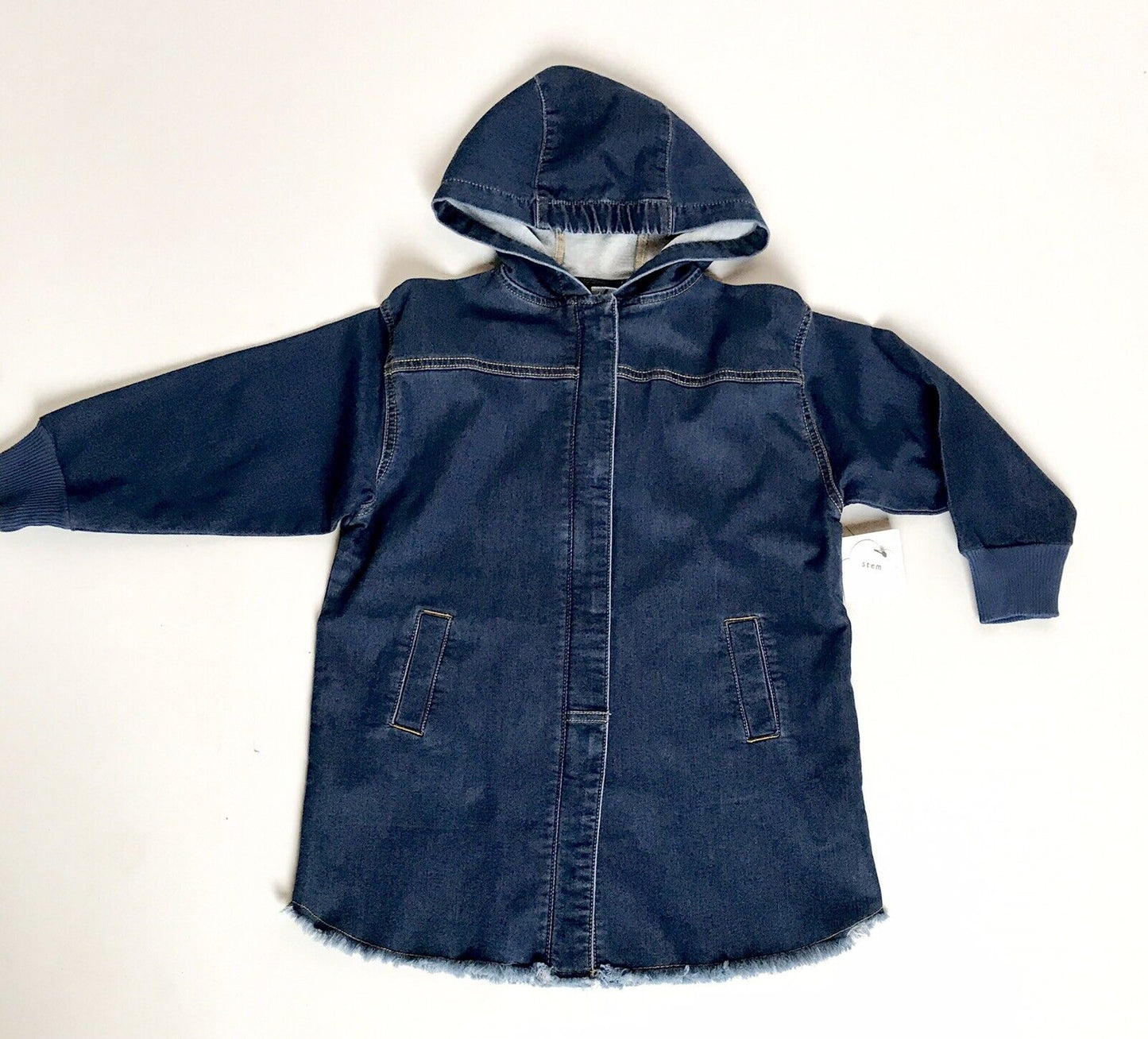 Stem Girls Denim Hooded Parka Age 6 Retails $49 Price $29 NWT