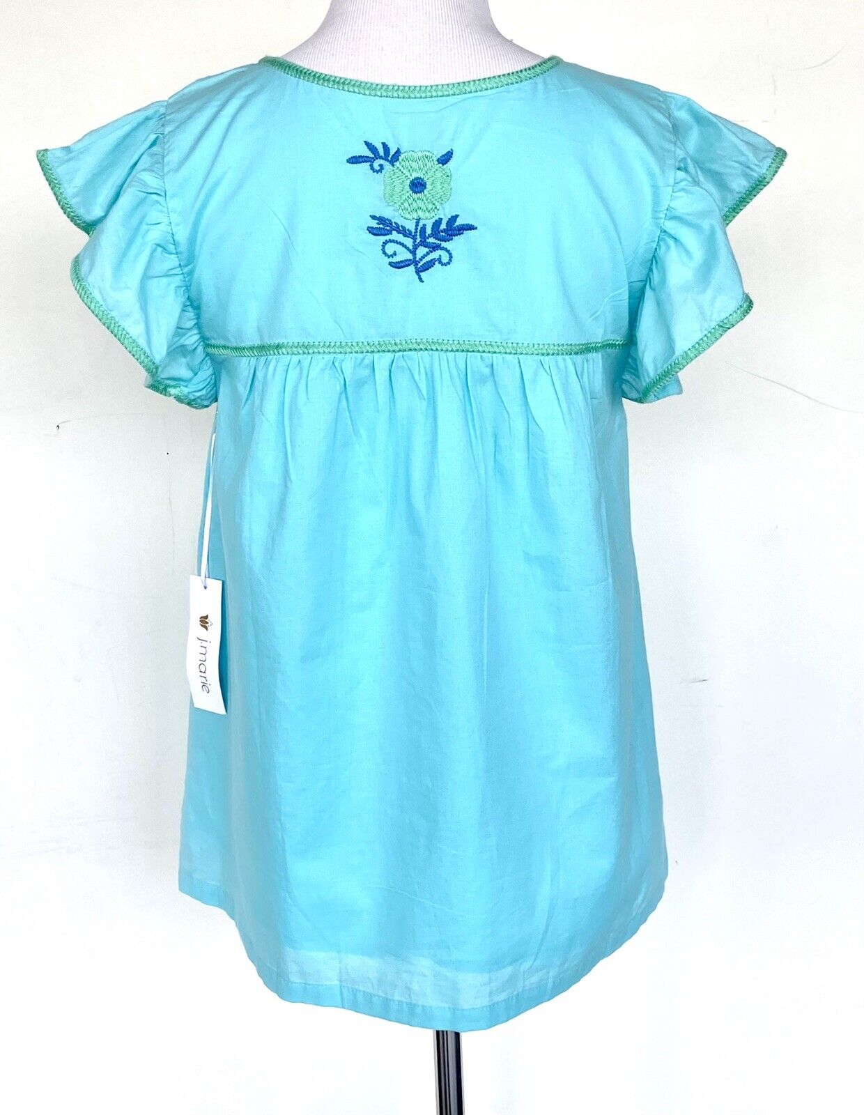 NWT J Marie embroidered Izzy Top size XS Retail $106 Price $56 Orange Green