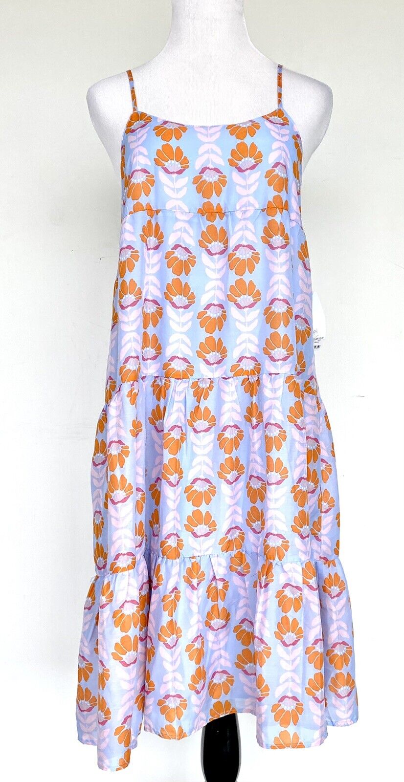 J Marie The Violet Tiered Midi Dress size S Retail $118 Price $66 NWT