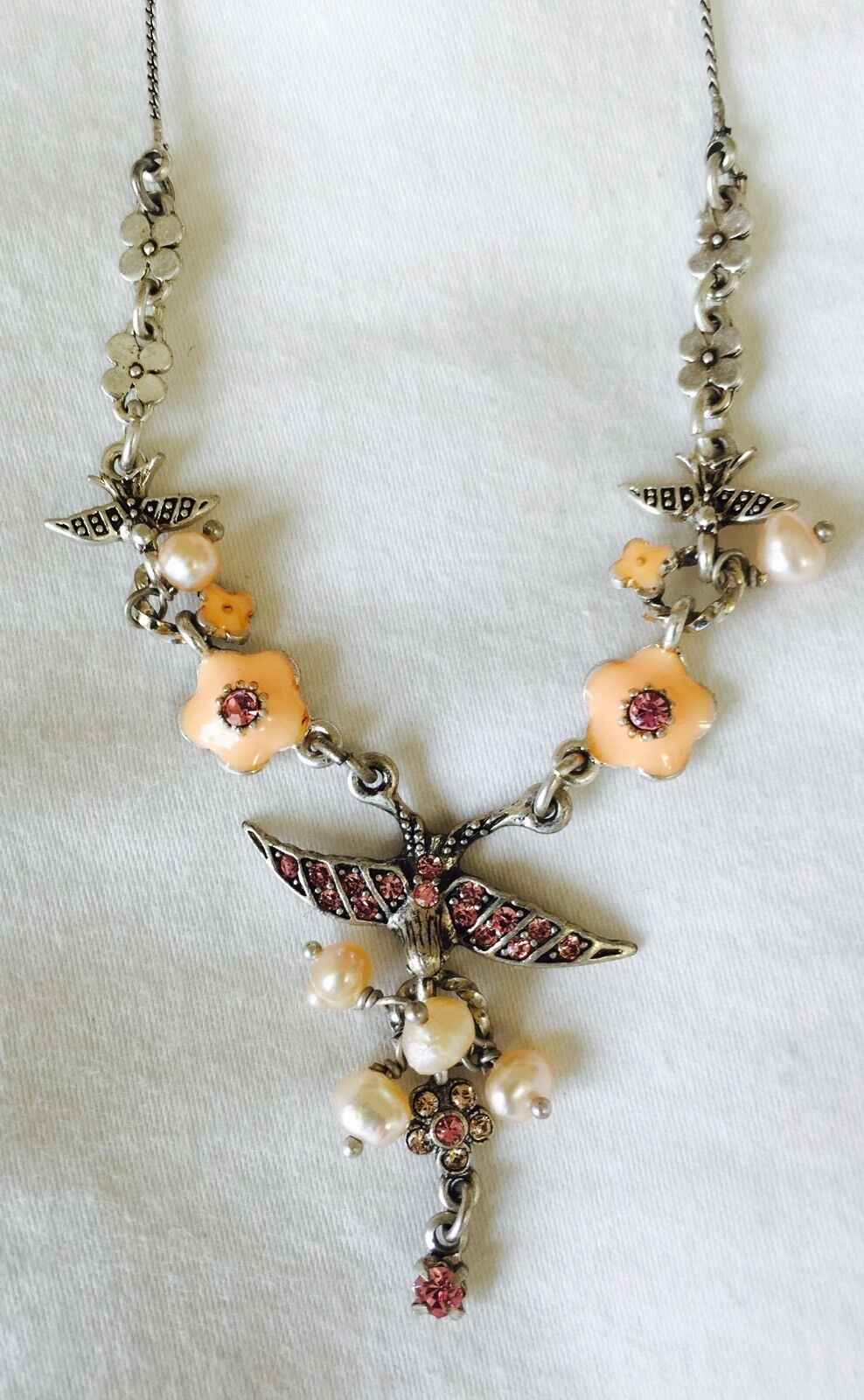 Pilgrim Genuine Swarovski Crystal And Pearl Necklace. NWT Price $15